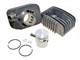 Zylinder-Kit Polini 43mm Sport, Ø 65cc Guss, inkl. Zylinderkopf, Piaggio Si, 10mm Kolbenbolzen
