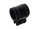 Auspuffbride 28mm schwarz mit FPM-Gummi (hitzefest)