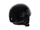 Casque custom aviation noir, taille : S