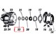 Distanzscheibe 22.5 - 10 mm Wandler Piaggio Vario