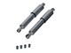 Paire d'amortisseurs 300mm chromés, adptateur 8+10mm, universel vélomoteurs