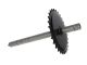 Axe de pédalier 28 dents 215mm, vélomoteurs Piaggio Bravo / universel