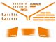 Aufkleber Fantic Issimo Raider (orange-weiss)