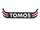 Autocollant sticker TOMOS rouge/noir (plaquette immatriculation)