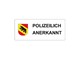 Autocollant "Polizeilich Anerkannt"