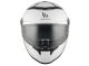 Casque MT Thunder 4 SV Blanc Brillant, double visière, taille : L