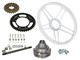 Hinterrad 17" Puch, weiss, inkl. Radnabe Leleu