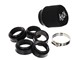 Racingluftfilter Schwarz AKOA klein (28 - 54 mm) 6 Adapter