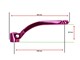 Set de manivelles de pédales 180mm qualité 1A rose, vélomoteurs Puch et universel