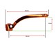 Set de manivelles de pédales 182mm qualité 1A orange, vélomoteurs Puch et universel