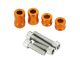 Protège-pignon fraisé CNC, orange anodisé, moto KTM Duke 125cc