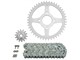 Kit chaine AFAM complet 14x45 type 520, moto KTM Duke 125cc