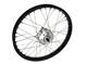 Roue à rayons avant complète noir 1.20 x 17" vélomoteurs Puch