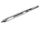 Silencieux d'échappement 32/70mm type «flute» chrome 1ère qualité