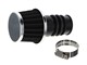 Powerfilter schwarz / chrom I Bing 12-15mm Vergaser