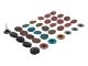 Jeu de disques/plateaux abrasifs | Ø 50 mm | 35 pièces