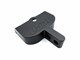 Barre de renfort MCRFR aluminium CNC, noire anodisé, vélomoteurs Piaggio Ciao SC / PX
