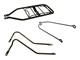 Set barres de chassis noir, vélomoteurs Puch Maxi S