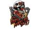 Sticker "THE DEVIL MAKES ME DO IT!" 60mm x 80mm