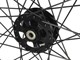 Roue à rayons 17"pouces avnt noir moyeu CNC, vélomoteur Peugeot 103 avant / Puch-Sachs avec frein