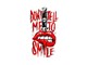 Autocollant sticker "No SMILE" 60x80mm