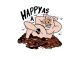 Autocollant sticker "Cochon porte-bonheur" 60x80mm