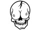 Sticker "Totenkopf LOLO" 60x80mm
