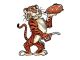 Autocollant sticker "Tigre dans le réservoir" 60x80mm