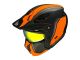 Casque trial MT Streefighter SV TOTEM B4 MATT, gris-orange Taille : S
