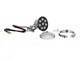 Phare arrière chrome 12V à LED (montage sur garde-boue), universel customs