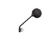 Retroviseur rond noir reversible (gauche ou droite), universel vélomoteurs