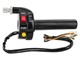 Gasgriff mit Startknopf + RUN / OFF Schalter, universal