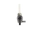 Benzinhahn OMG M12x1mm senkrecht, Abgang rechts, schwarz, Piaggio Bravo