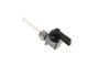 Benzinhahn OMG M12x1mm senkrecht, Abgang rechts, schwarz, Piaggio Bravo