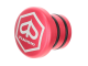 Tankdeckel "hellrot" alu Piaggio Ciao rund (Piaggio Logo)