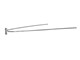 Renfort tringle de garde boue aluminium 370mm, avec fixation en S, universel vélomoteurs