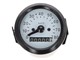 Compteur blanc 80 km/h Ø 60mm replica, vélomoteurs Tomos universel avec éclairage