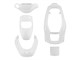 Verkleidungskit weiss 4-teilig, MBK Booster / Yamaha BWs (bis 2004)