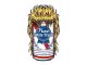 Autocollant stickers "White trash" 60x80mm