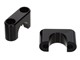 Ponts de serrage (ronds), alu noir, Puch