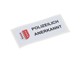 Aufkleber "Polizeilich Anerkannt" Wallis