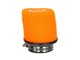 Filtre à air mousse AKOA orange petite version, connexion 28 à 54mm (avec 6 adaptateurs)