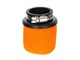 Filtre à air mousse AKOA orange petite version, connexion 28 à 54mm (avec 6 adaptateurs)