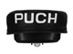 Selle noire avec impression PUCH et compartiment à outils, universel (NISA)