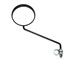 Retroviseur rond noir reversible (gauche ou droite), universel vélomoteurs