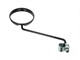 Retroviseur rond noir reversible (gauche ou droite), universel vélomoteurs