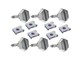 Kit visserie de carrosserie Chrome vélomoteurs KTM-Pony Sachs 503 GTX / Pony 521 GTX/Cross