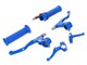 Griffset Lusito blau (Gas / Bremse / Kupplung - Deko)