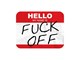 Autocollant sticker "my name is" 60x80mm