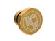 Tankdeckel Puch Maxi eckig Alu Gold, mit Puch Logo